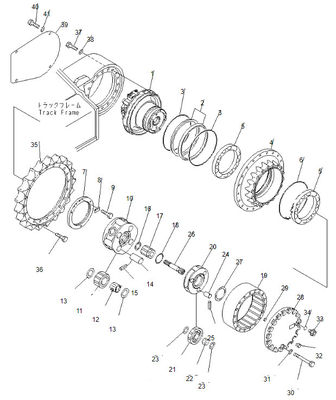 Belparts-Bagger-Parts Komatsu Final-Antriebs-PC 228 Pc228 708-8F-00120