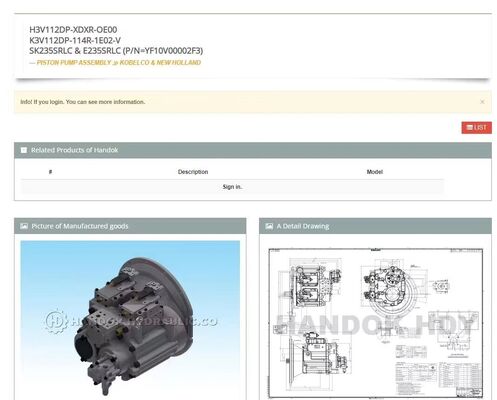 YF10V00002F2, K3V112DP-114R-1E02 SK235SRLC-2, SK235SRLC-1E, SK235SR-1E, SK235SRNLC-1E, SK235SRNLC-1ES, SK235SR-1ES HYDRAULIKPUMPE Kobelco Teile