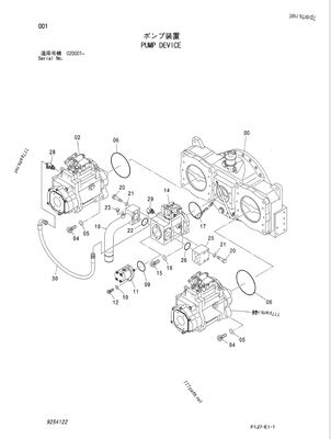 K3V280SH-NXXXL-OE41 K3V280 9254122 4635645 4641835 , ZX850-3F, ZX850LC-3-DH, ZX870H-3, ZX870H-3-HCMC, ZX870H-3F, ZX870R-3, ZX870R-3F HYDRAULIKPUMPE